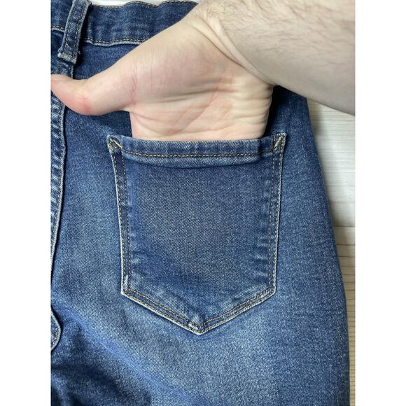 A.N.A Jeans Womens 4P Blue High-Rise Straight Leg Stretch Denim Pants Cropped - Picture 8 of 11